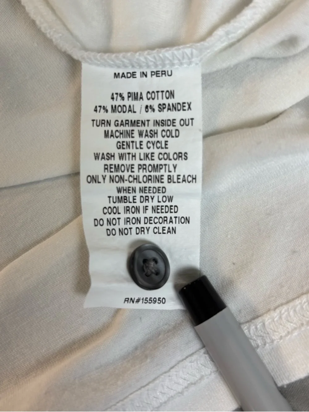 Greyson Long Sleeve Polo Shirt Men’s Large White Pima Cotton Blend - Picture 8 of 8